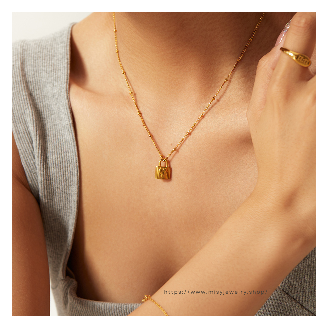 316L Heart Padlock Necklace — ディテール | ネックレス | サージカルステンレス316L | Misy Jewelry