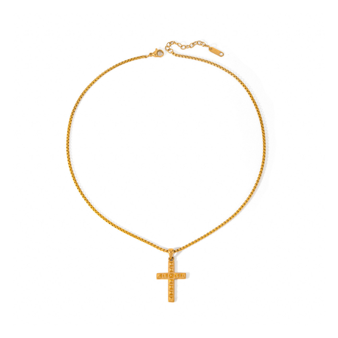 316L Figaro Cross Necklace 詳細画像3|Misy Jewelry