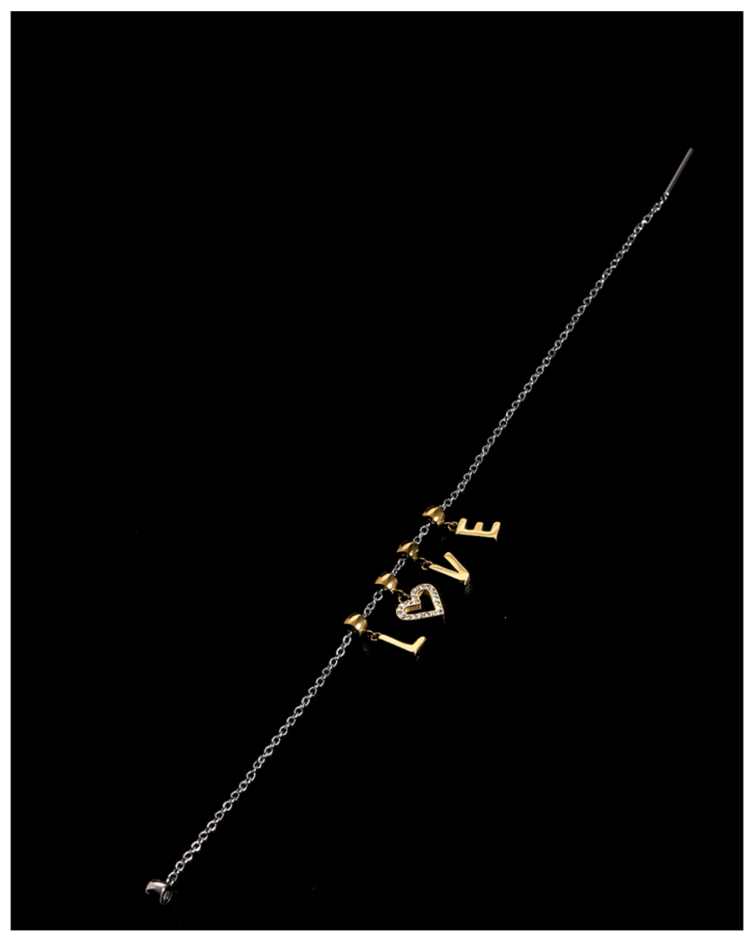 316L LOVE Charm Bracelet or Necklace — ディテール | ネックレス | サージカルステンレス316L | Misy Jewelry