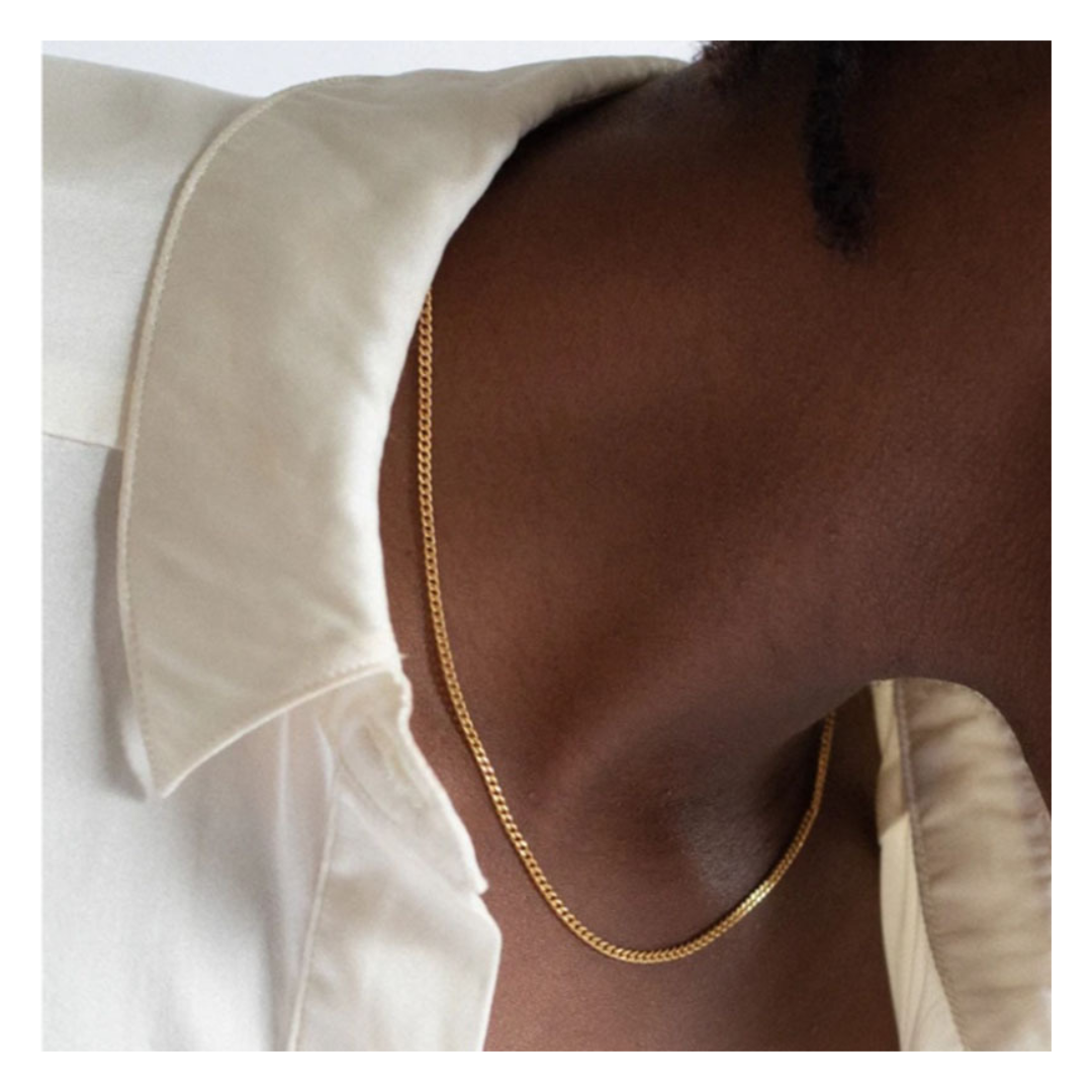 316L Flat Link Chain Necklace 詳細画像3|Misy Jewelry