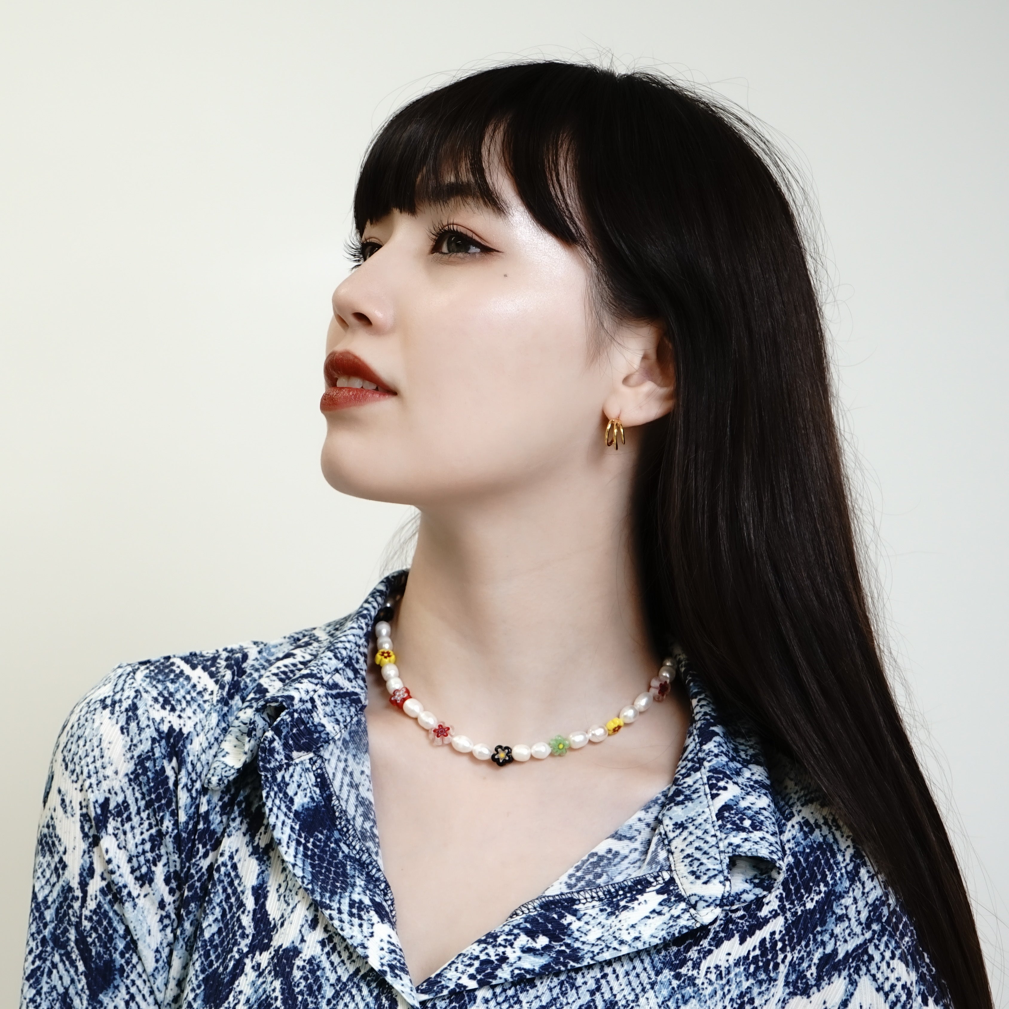 316L Millefiori Perl necklace 2