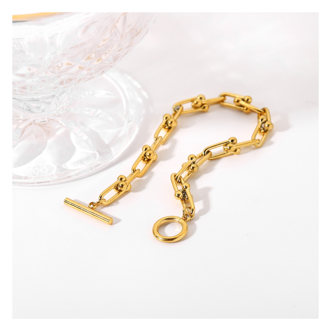 316L U Chain Bracelet | サージカルステンレス316L | Misy Jewelry