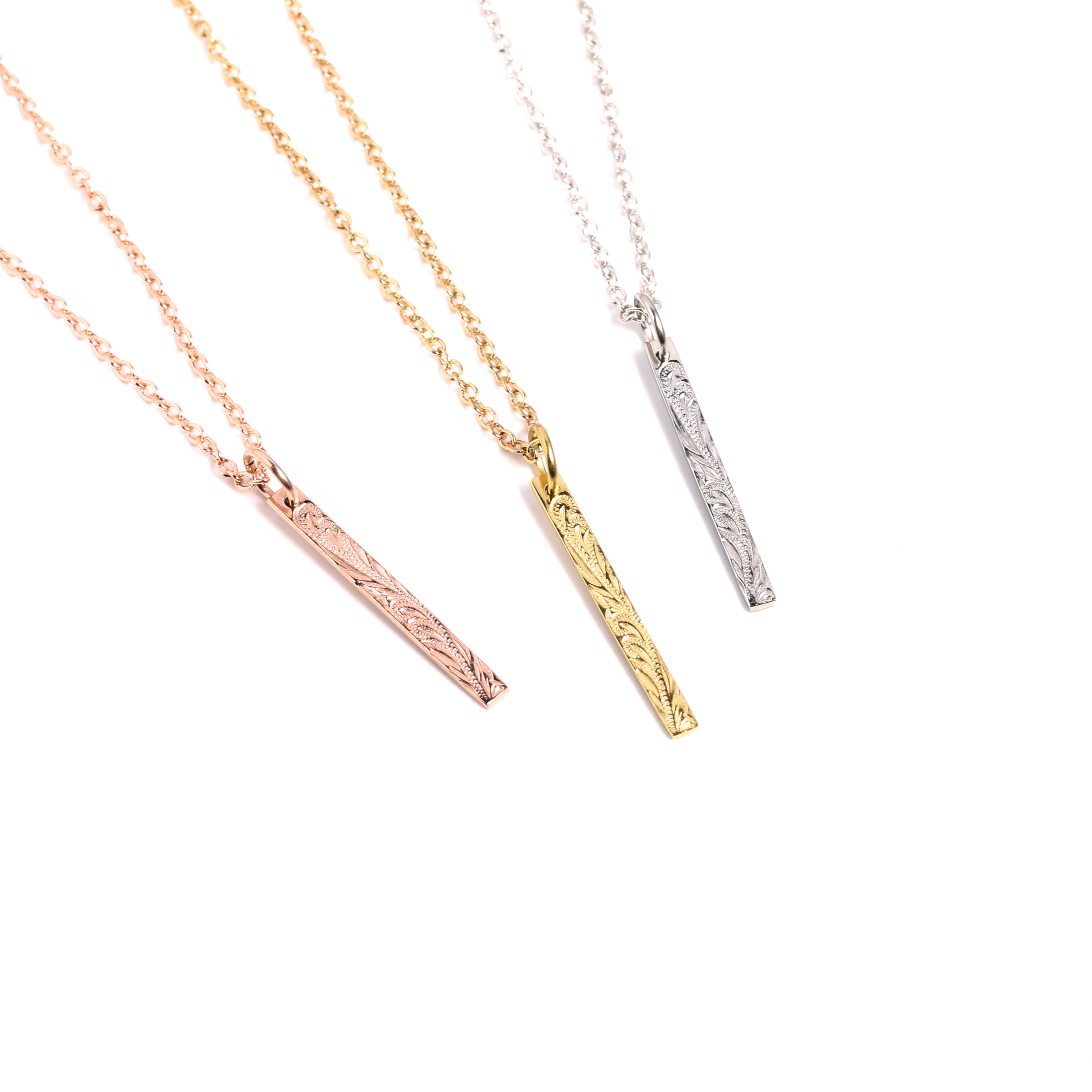 316L Hawaiian Plane Bar Necklace - ネックレス|Misy Jewelry