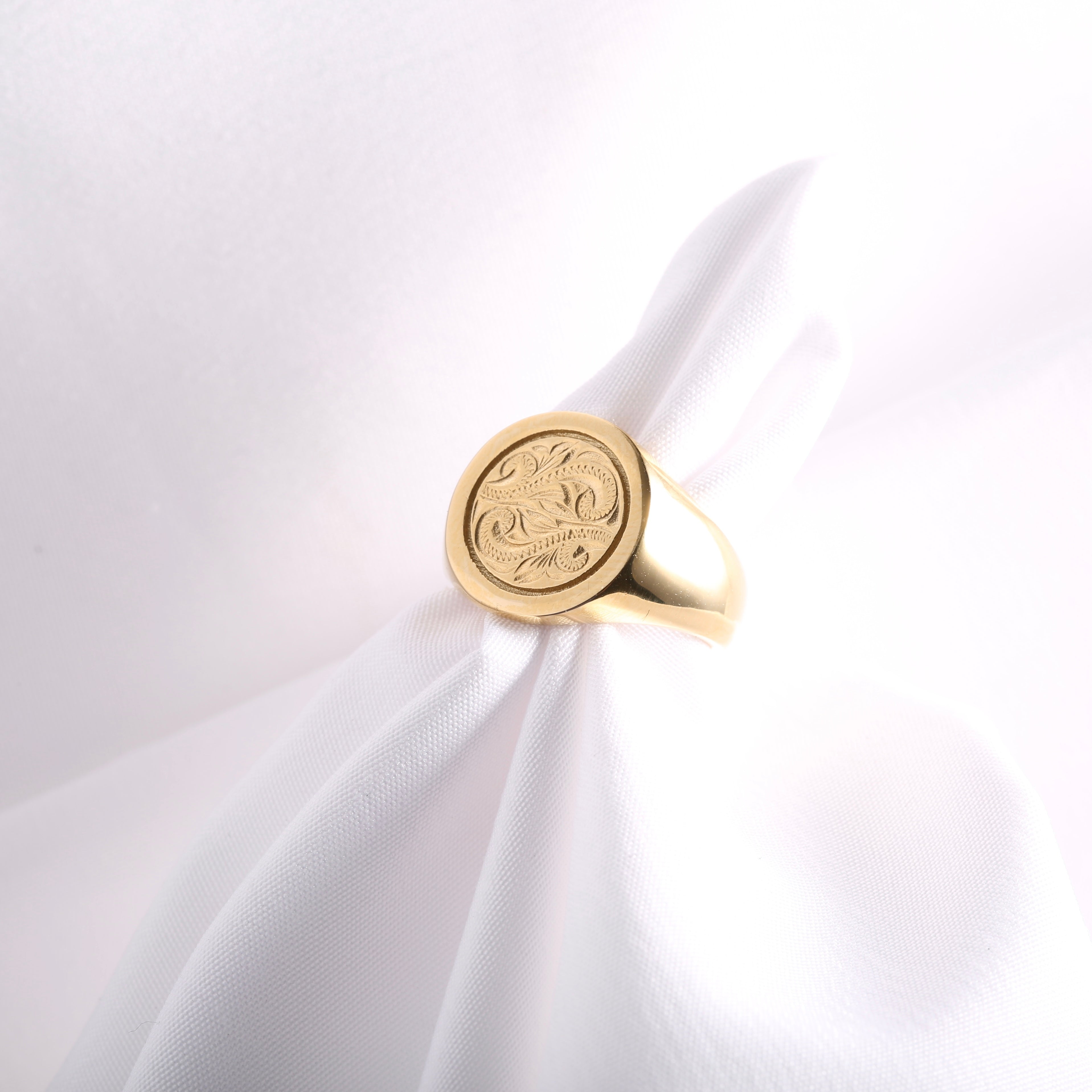 316L Hawaiian Signet Ring - リング|Misy Jewelry