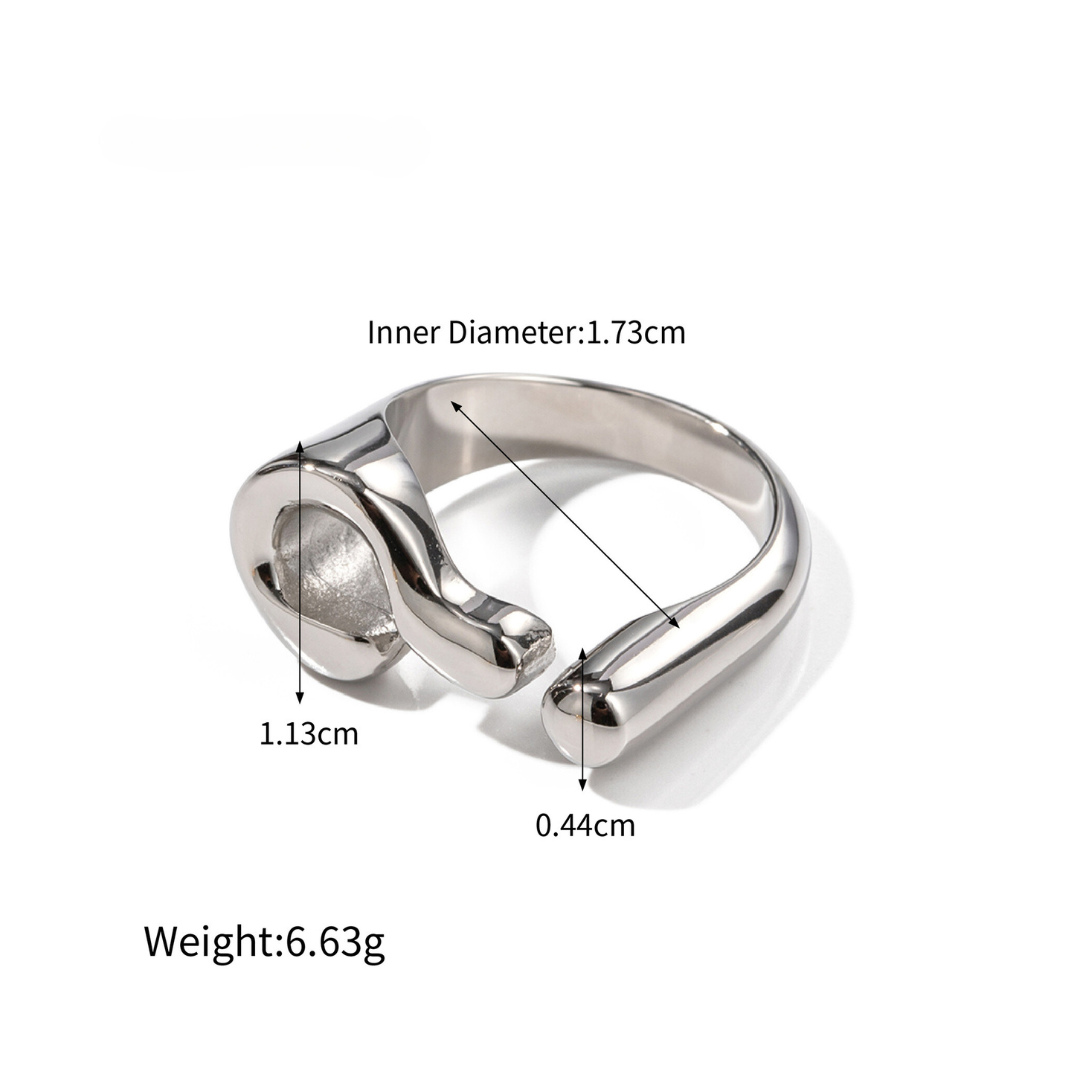 316L Question Ring 詳細画像3|Misy Jewelry