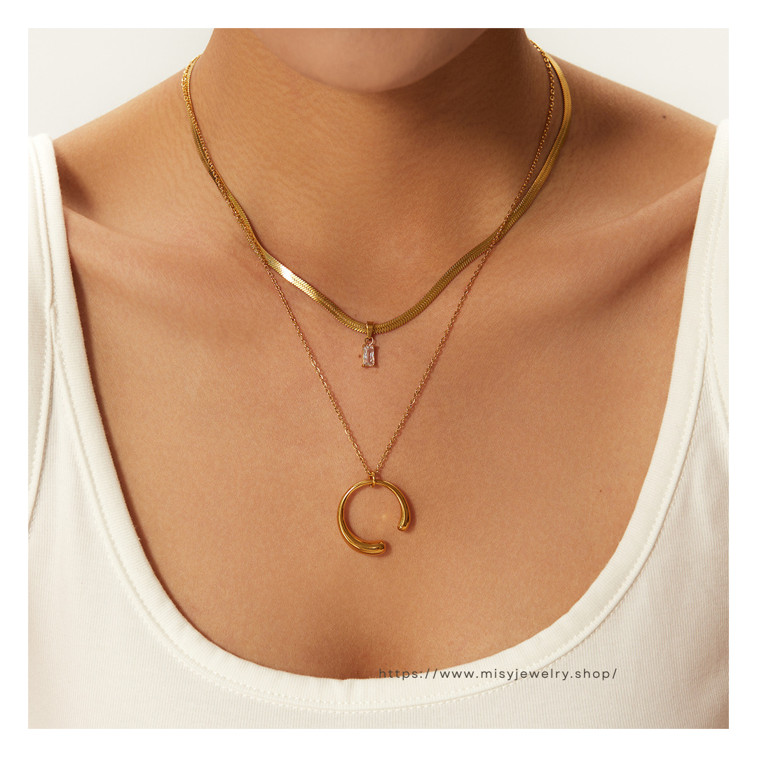 316L C Necklace 詳細画像3|Misy Jewelry