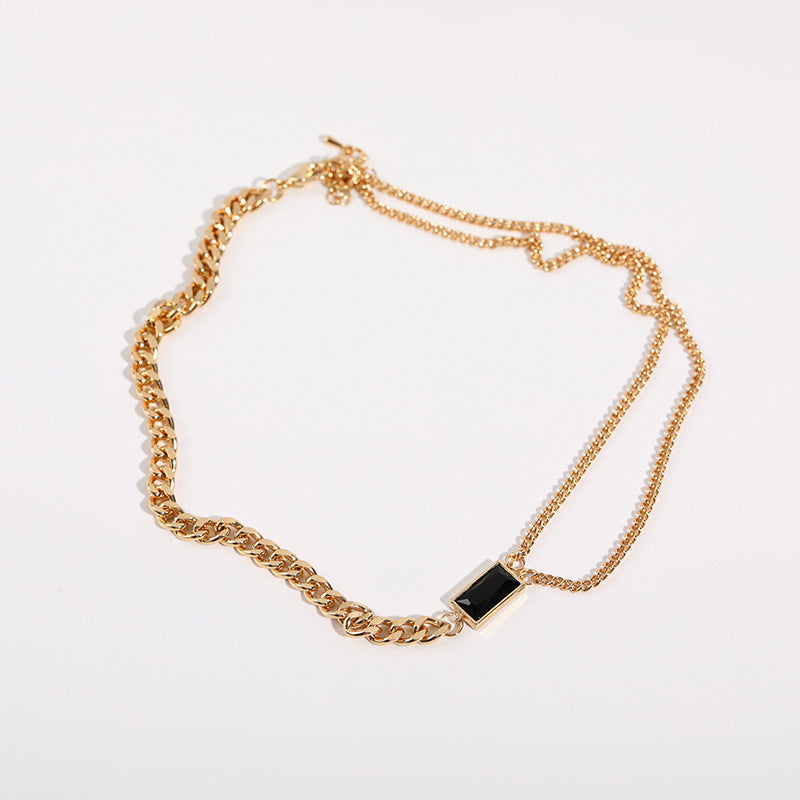 316L Square Zirconia Necklace 詳細画像13|Misy Jewelry