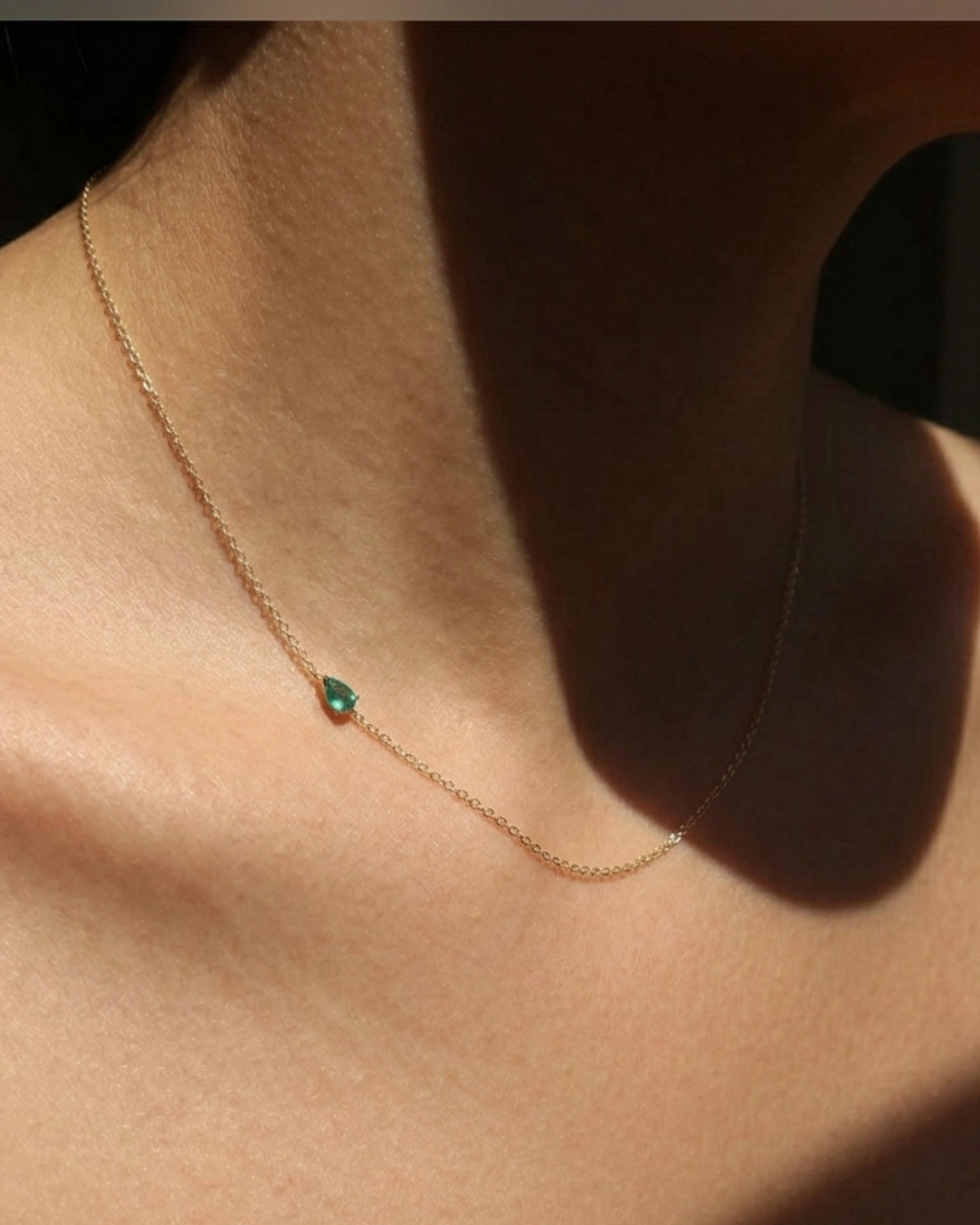 316L Chain Zirconia Green Or White — ディテール | ネックレス | サージカルステンレス316L | Misy Jewelry