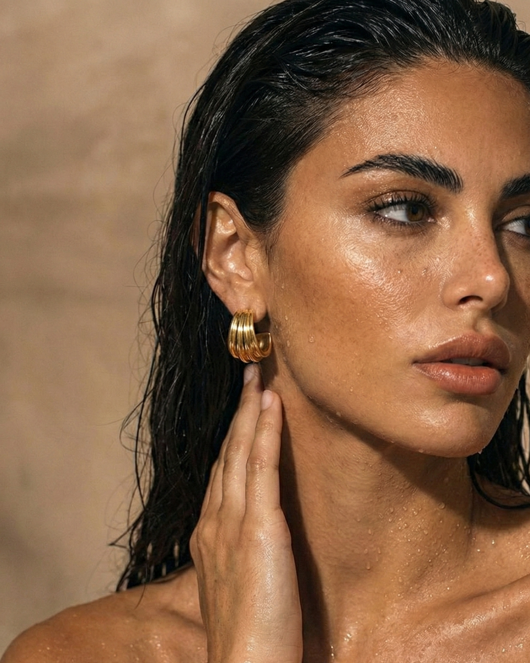 316L Layered Wave Hoops — ディテール | アクセサリー | サージカルステンレス316L | Misy Jewelry