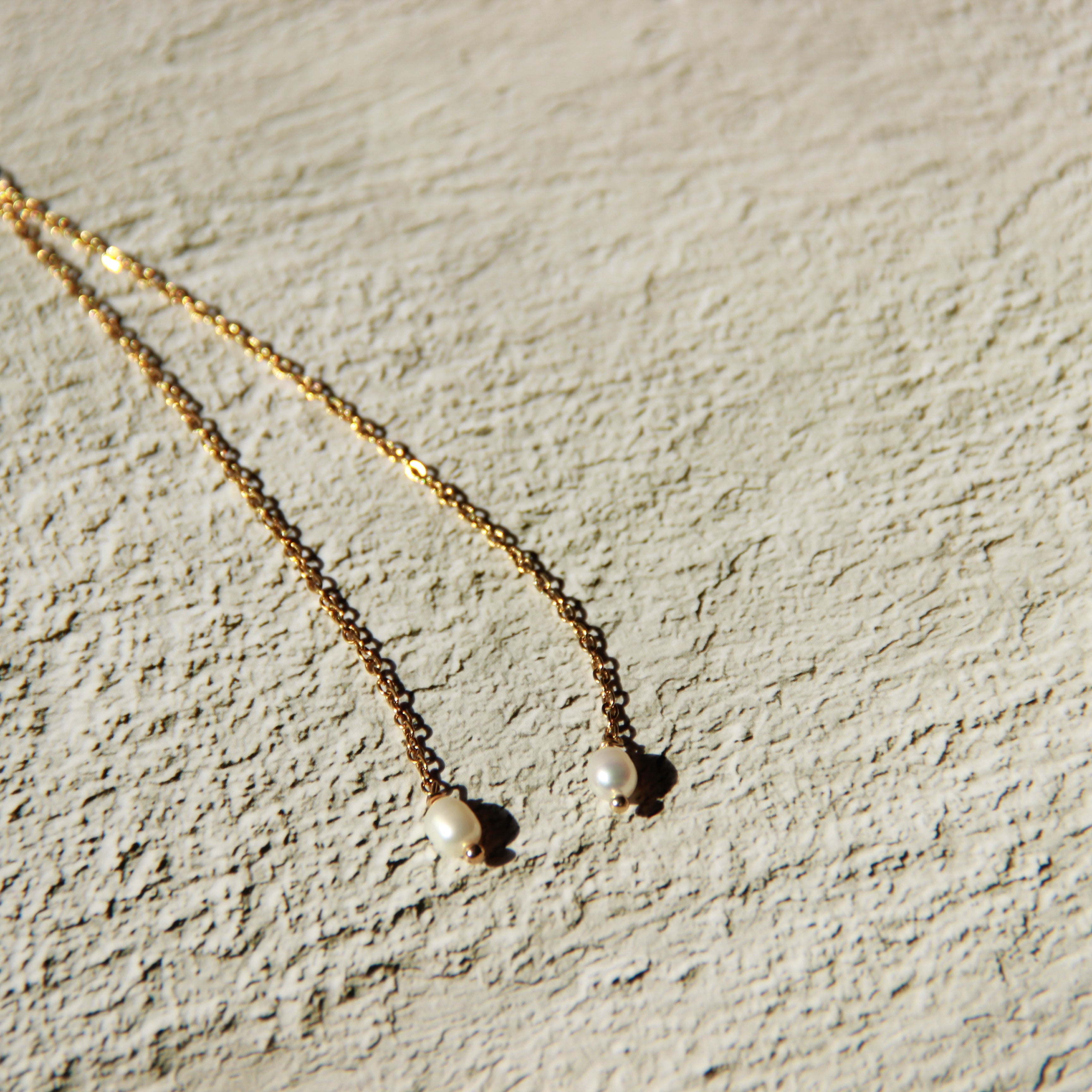 316L Long Perl Necklace