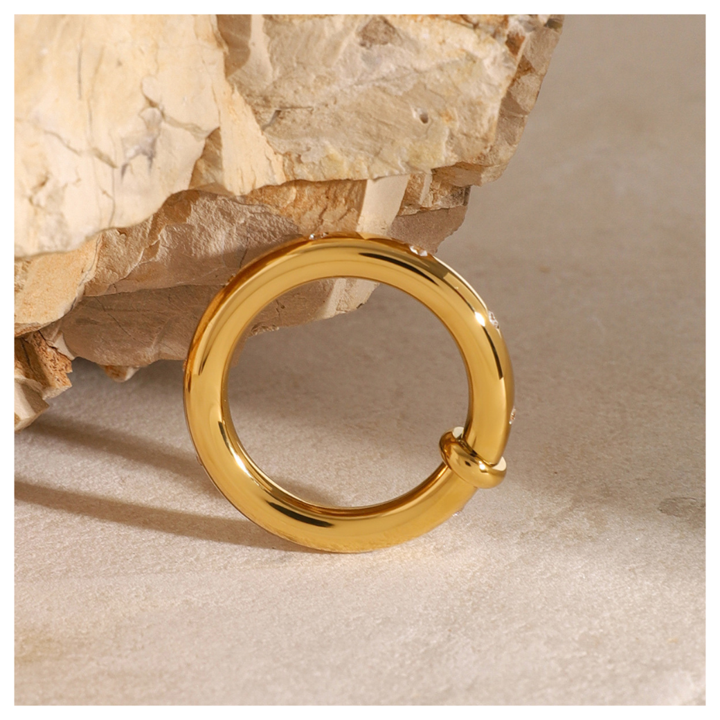 316L Zirconia Accent Ring 詳細画像1|Misy Jewelry