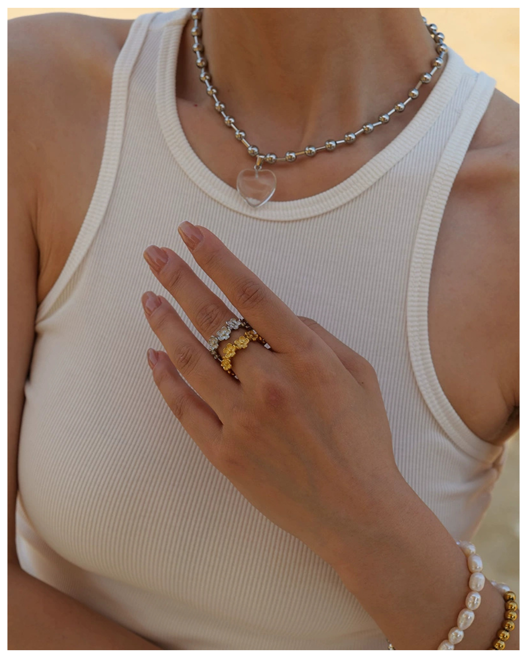 316L Floral Vine Ring 詳細画像4|Misy Jewelry