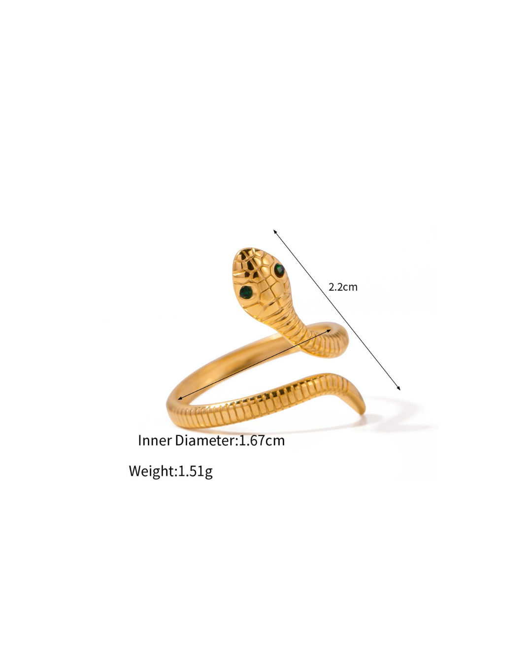 316L Snake Serpent Embrace Ring — ディテール | リング | サージカルステンレス316L | Misy Jewelry