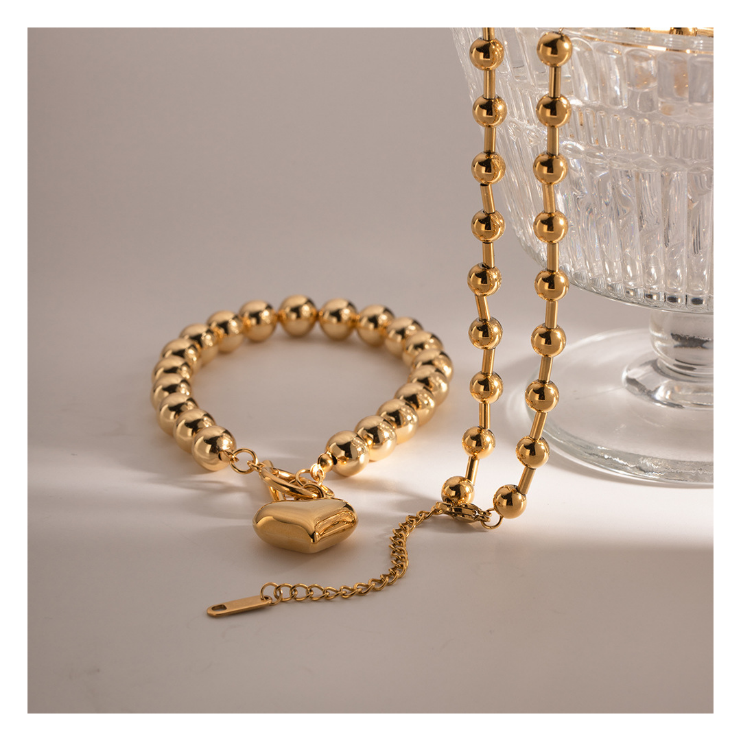316L Ball Heart Bracelet — ディテール | ブレスレット | サージカルステンレス316L | Misy Jewelry