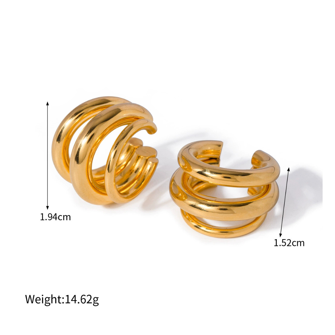 Spiral Luxe Ear Cuffs(片耳) 詳細画像2|Misy Jewelry