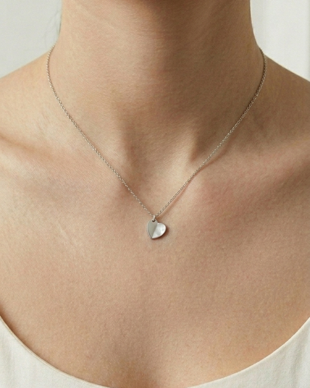 s925 Heart Necklace|金属アレルギー対応 316Lサージカルステンレスジュエリー Misy(画像6)