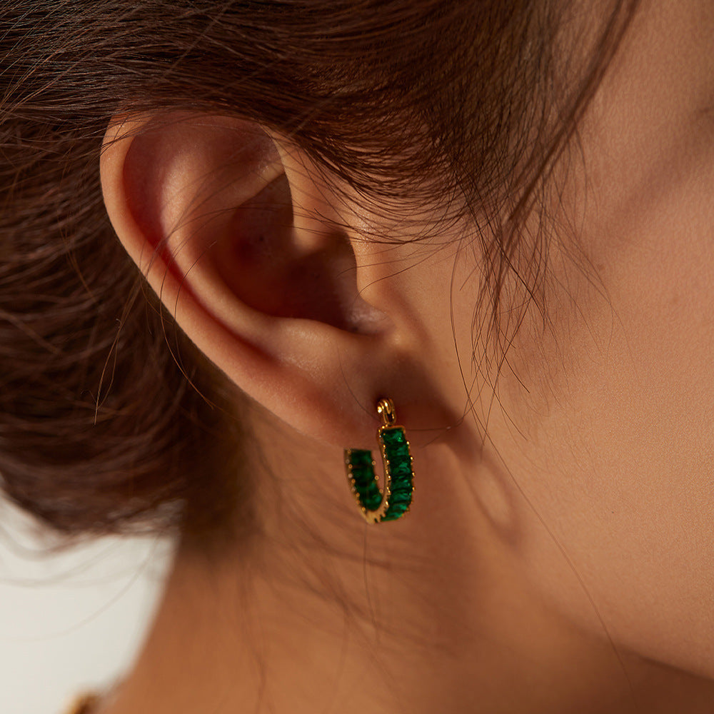 316L Zirconia Round Pierce — 着用イメージ | リング | サージカルステンレス316L | Misy Jewelry