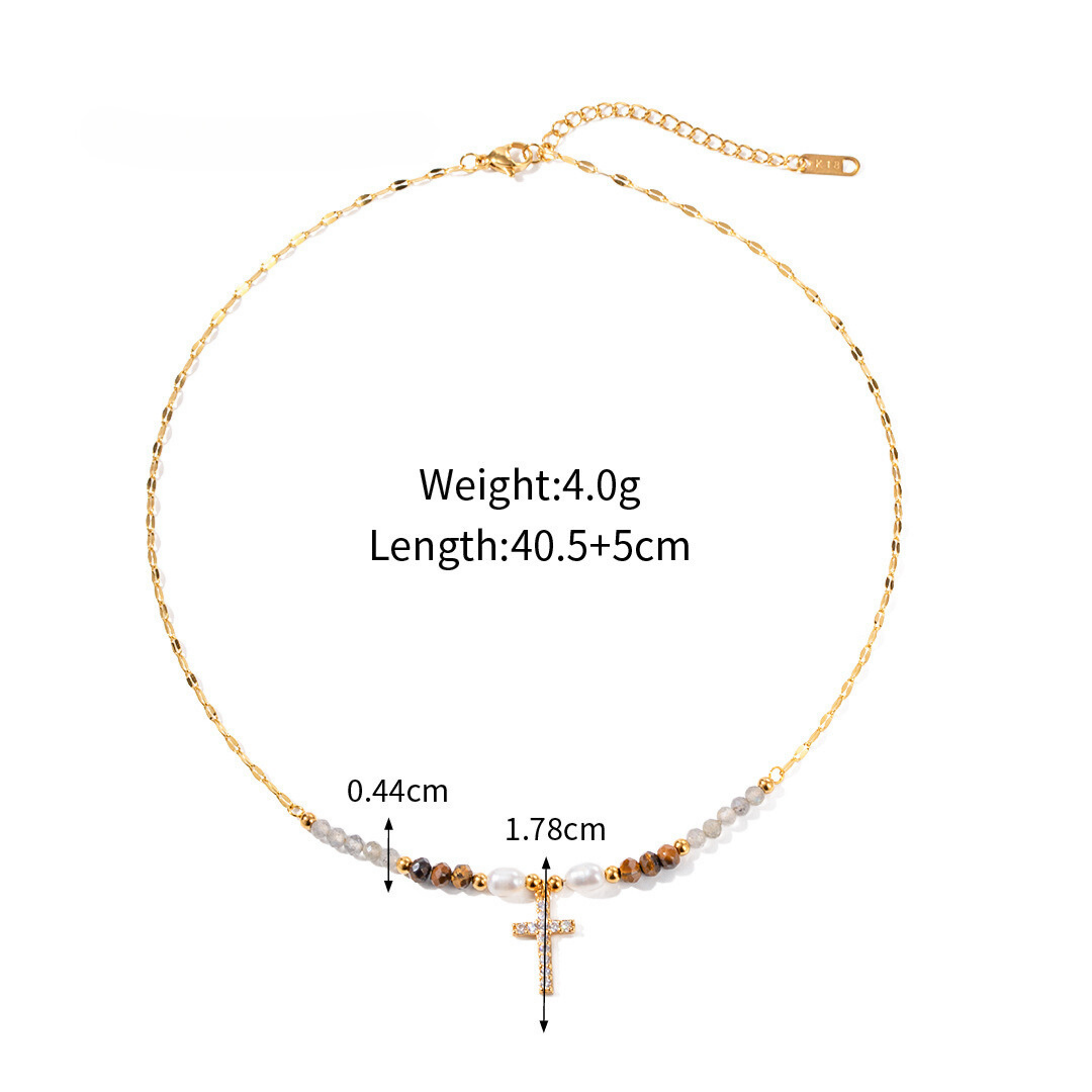 316L Hiphop Cross Necklace 詳細画像2|Misy Jewelry