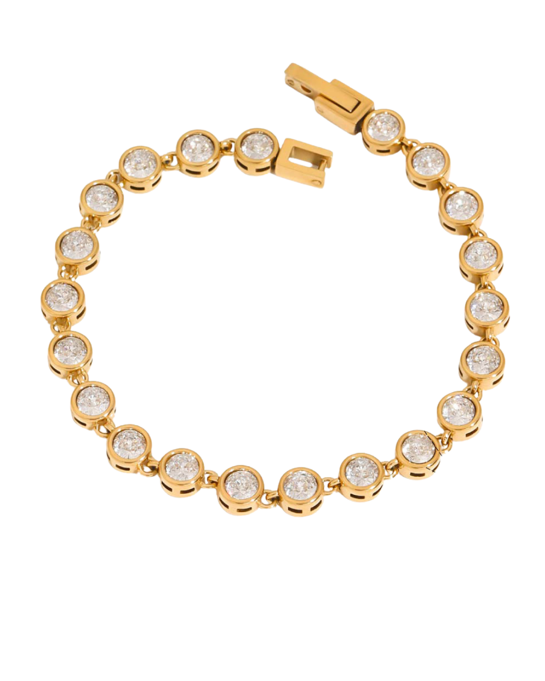 316L Sparkling Circle Bracelet 詳細画像6|Misy Jewelry