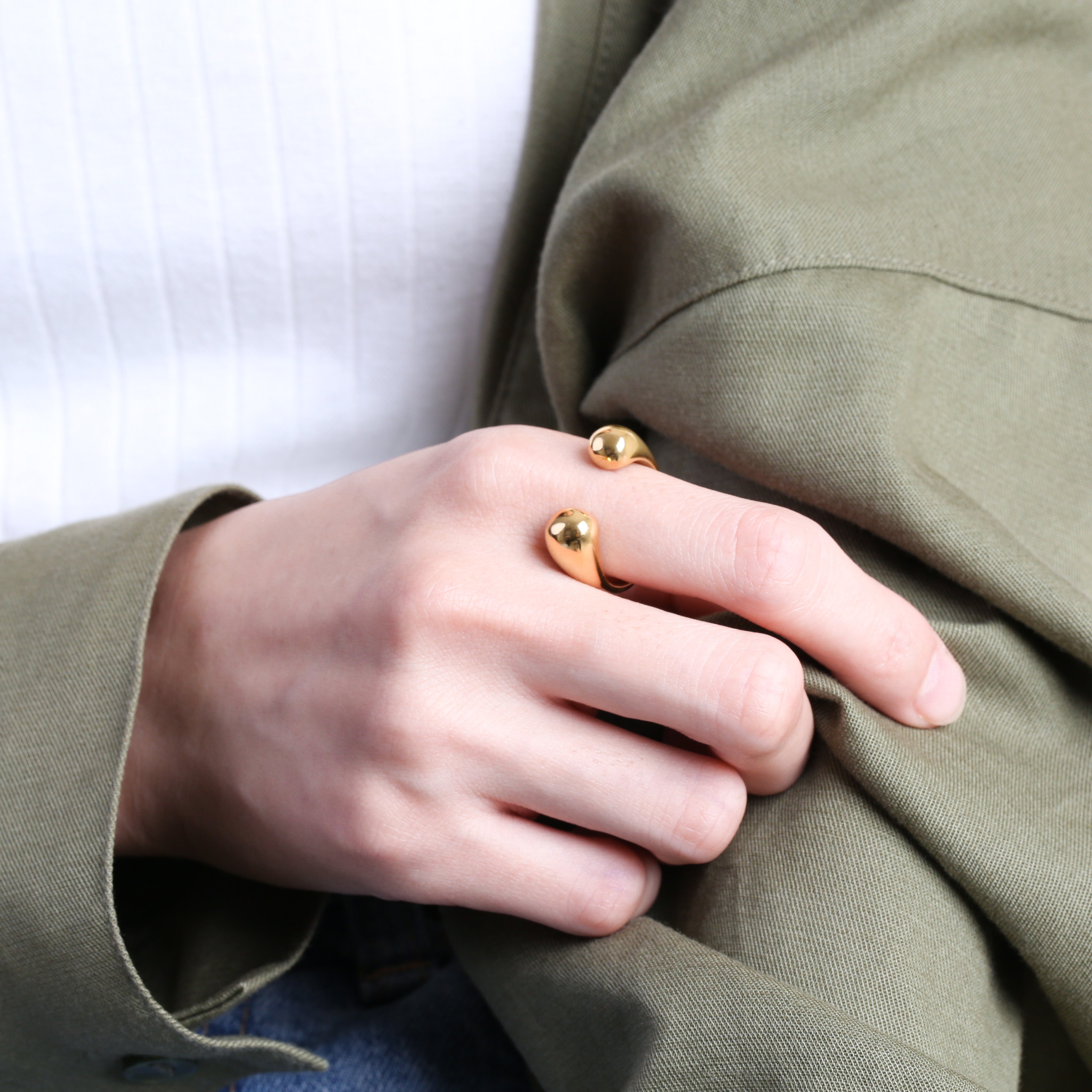 316L Leave Open Ring — ディテール | リング | サージカルステンレス316L | Misy Jewelry