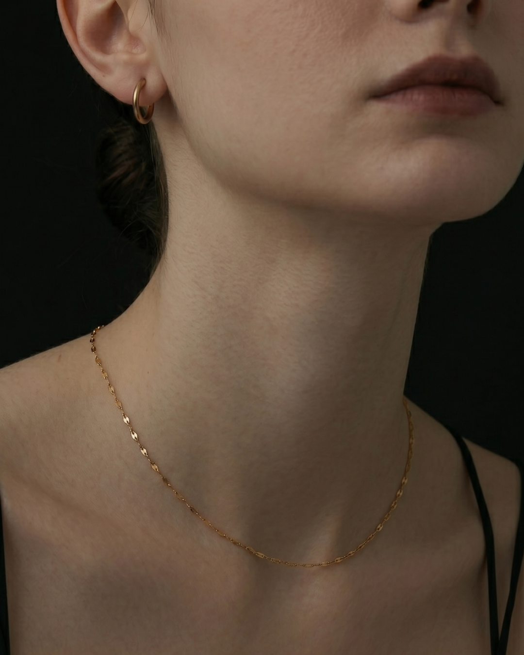 316L Petal choker necklace|金属アレルギー対応 316Lサージカルステンレスジュエリー Misy(画像9)