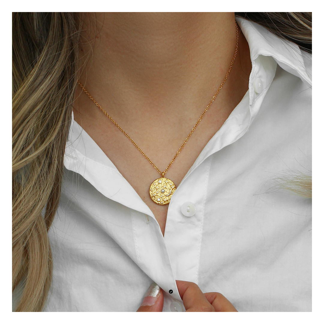 316L Sun Perl Necklace 詳細画像7|Misy Jewelry