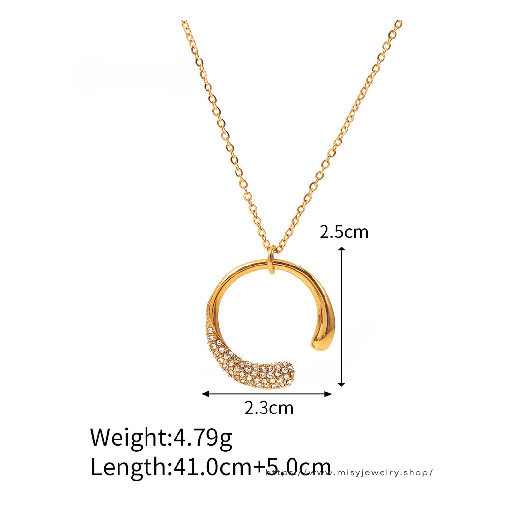 316L C Necklace 詳細画像5|Misy Jewelry
