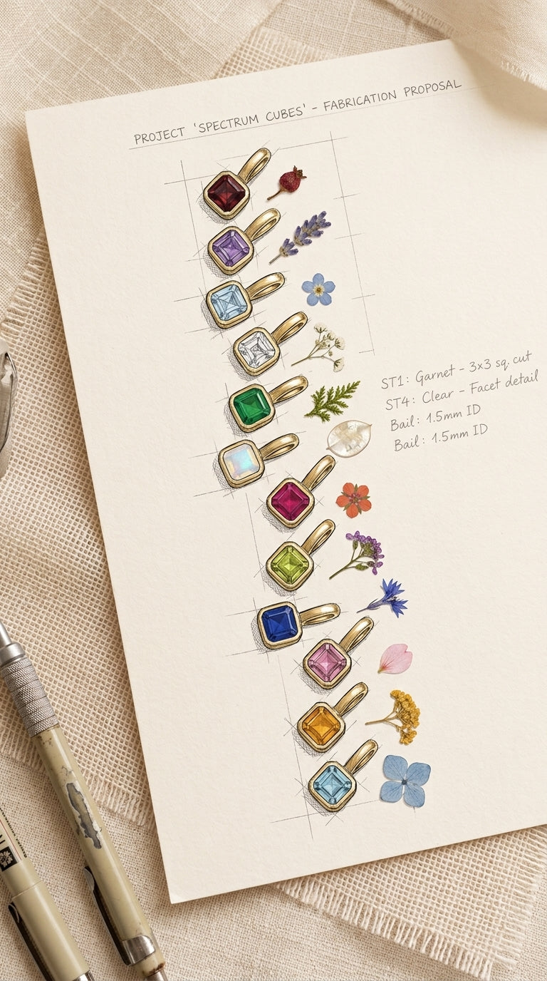 Birthstone Pendant Necklace