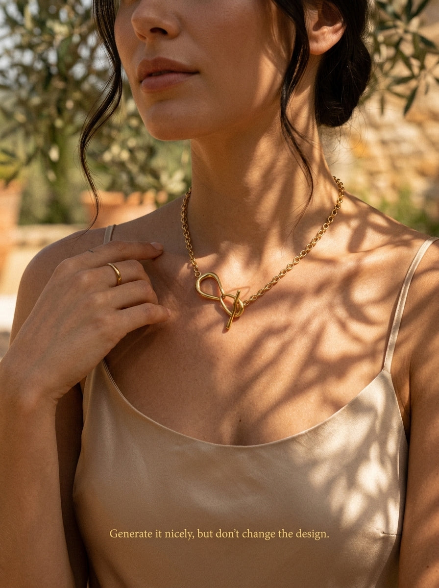Infinity Heart Toggle Necklace