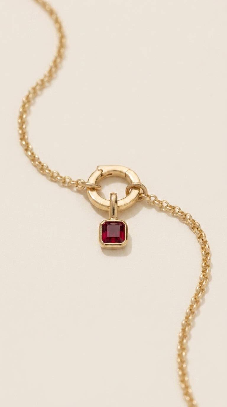 Birthstone Pendant Necklace