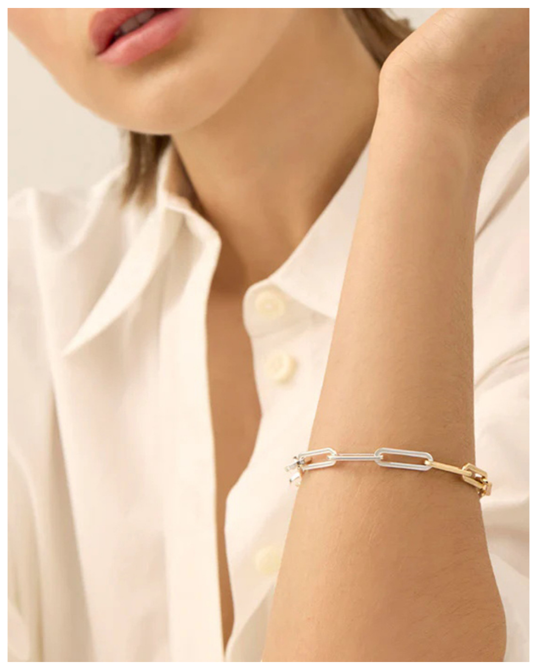 316L Bi color Chain Bracelet - ブレスレット|Misy Jewelry