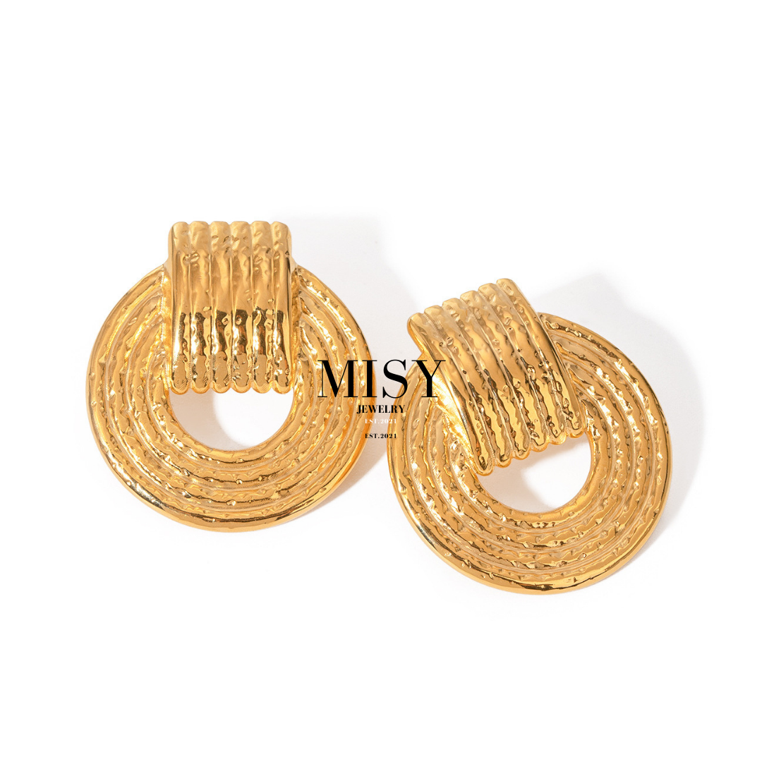 316L Elegant Circle Pierce 詳細画像5|Misy Jewelry