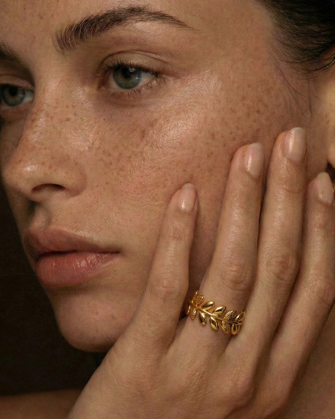 316L Leaf Line Ring 詳細画像1|Misy Jewelry