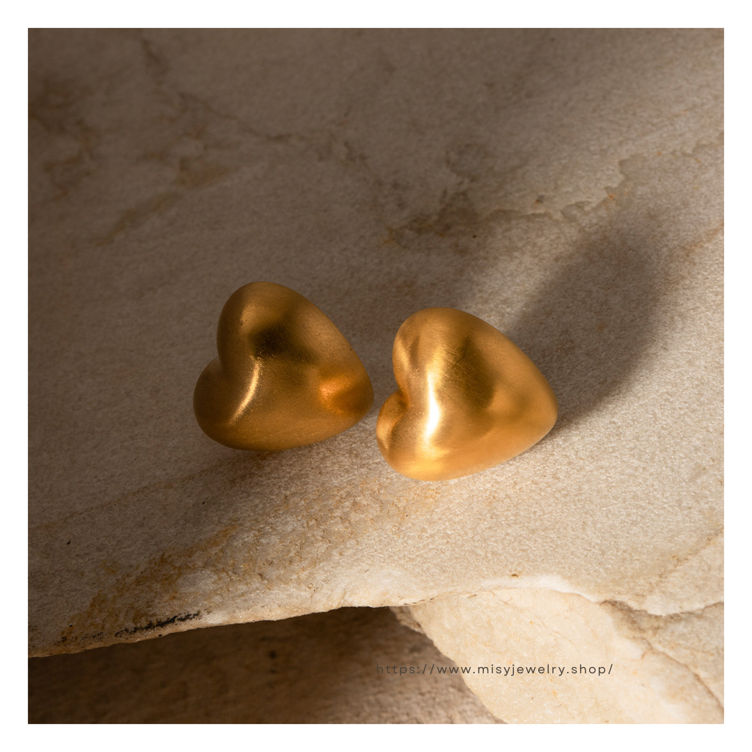 316L Matte Heart Pierce 詳細画像1|Misy Jewelry