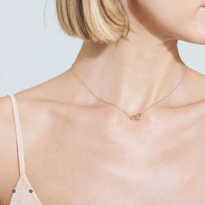 316L Double Ring Necklace