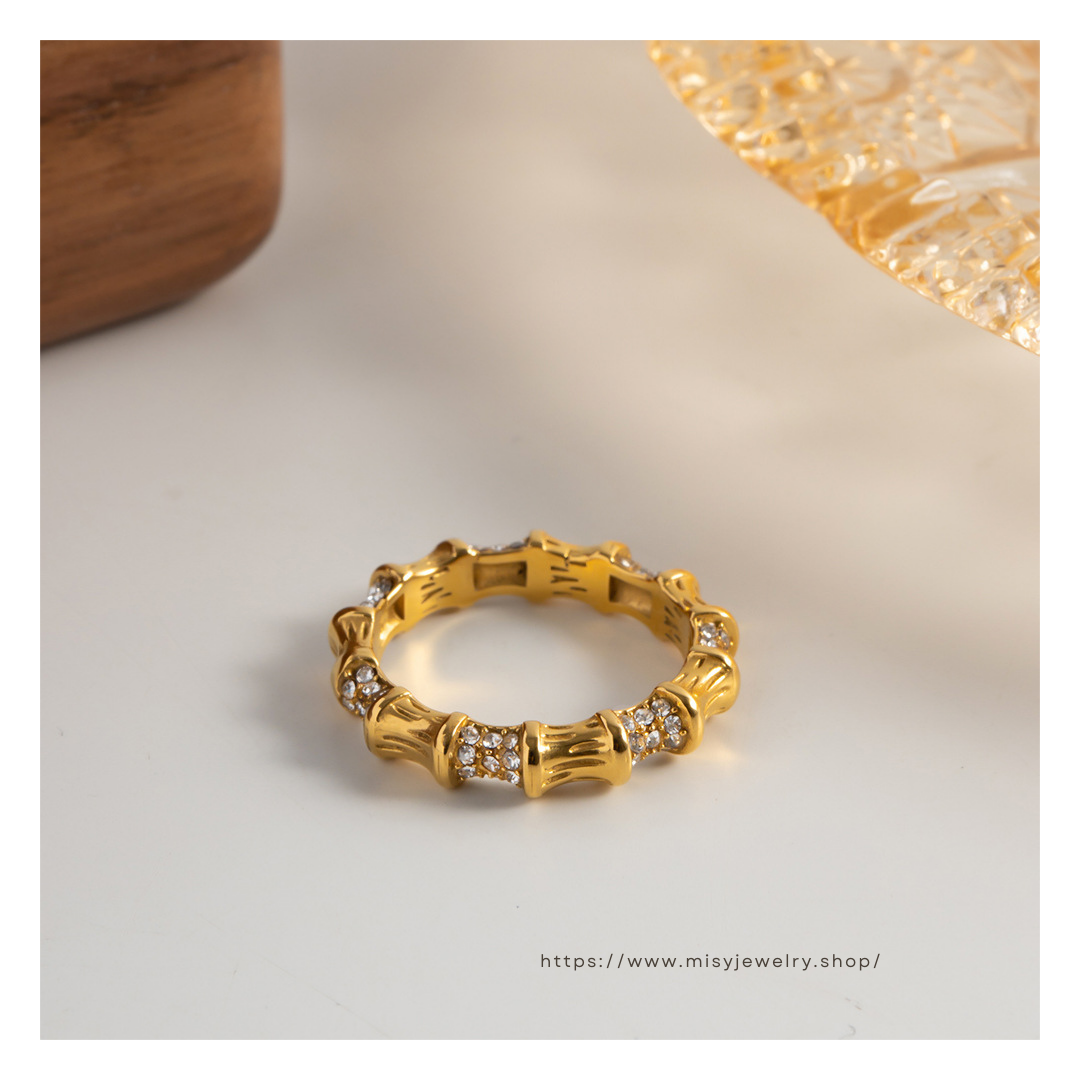 316L Mutual Zirconia Ring 詳細画像1|Misy Jewelry