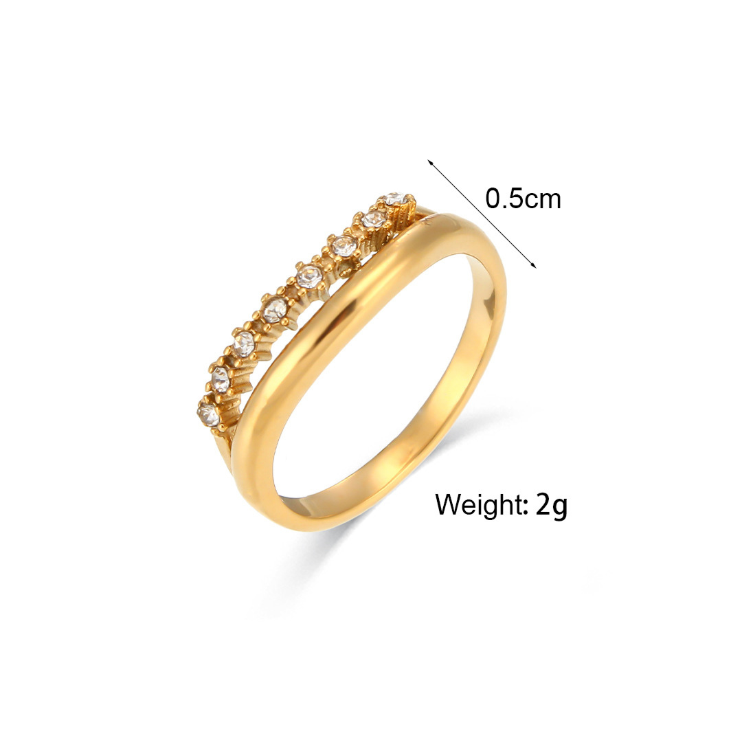 316L Double Layer Zirconia Ring — ディテール | リング | サージカルステンレス316L | Misy Jewelry