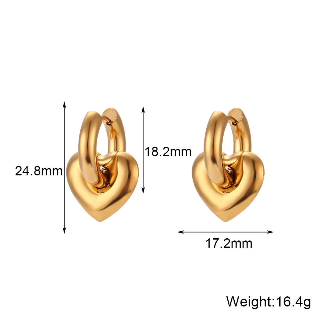 316L Round Heart Pierce — ディテール | リング | サージカルステンレス316L | Misy Jewelry