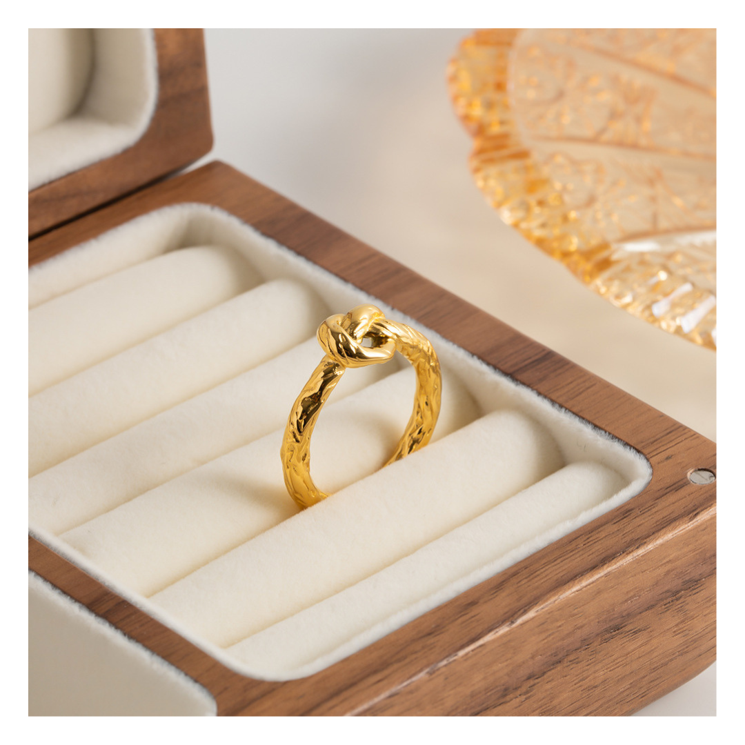 316L Designed Knot Ring 詳細画像2|Misy Jewelry