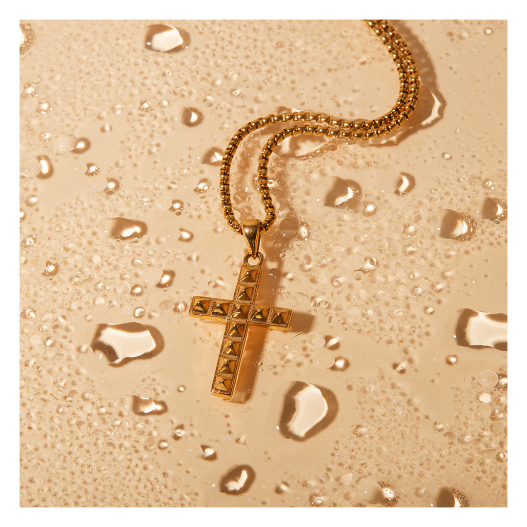 316L Figaro Cross Necklace 詳細画像1|Misy Jewelry