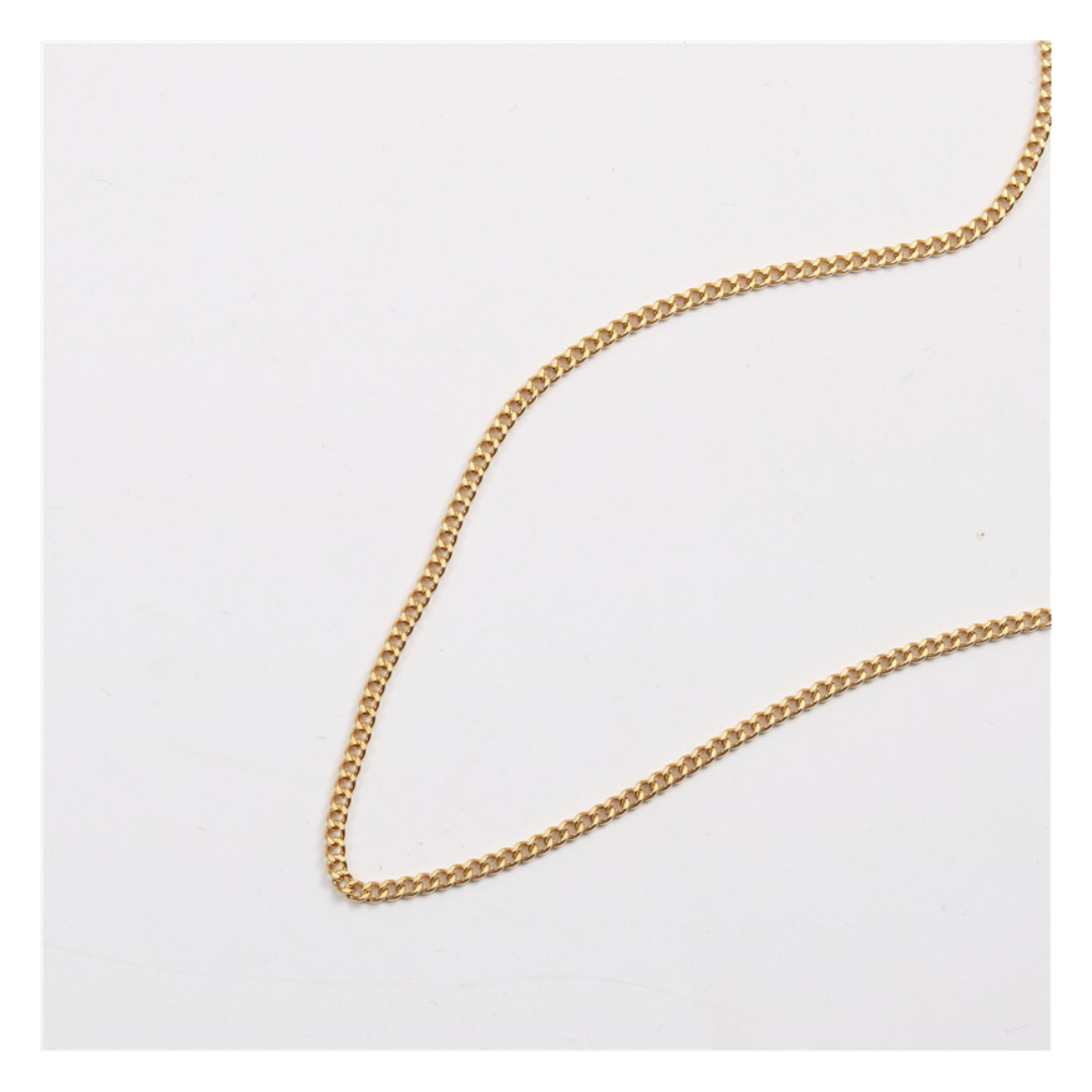 316L Flat Link Chain Necklace 詳細画像2|Misy Jewelry