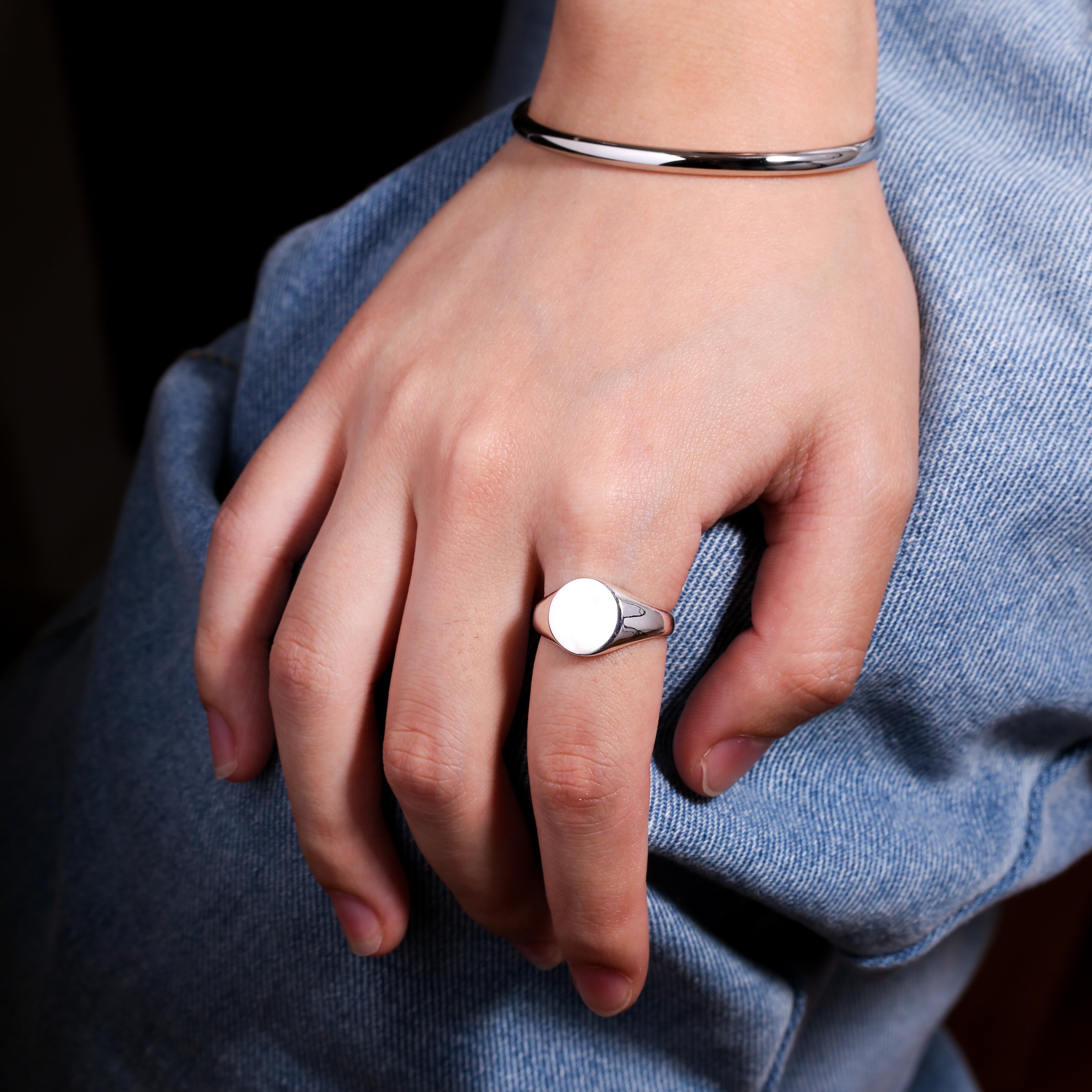 s925 signet ring | リング | サージカルステンレス316L | Misy Jewelry
