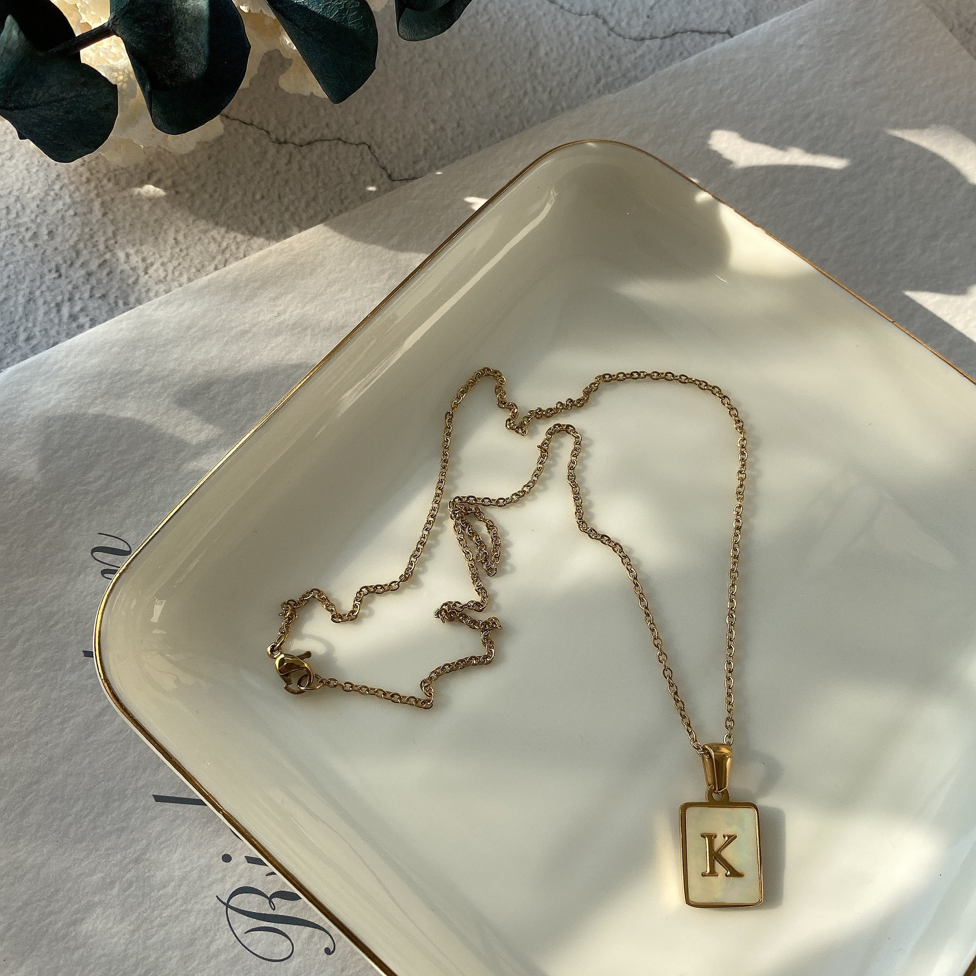 316L initial Necklace — ディテール | ネックレス | サージカルステンレス316L | Misy Jewelry