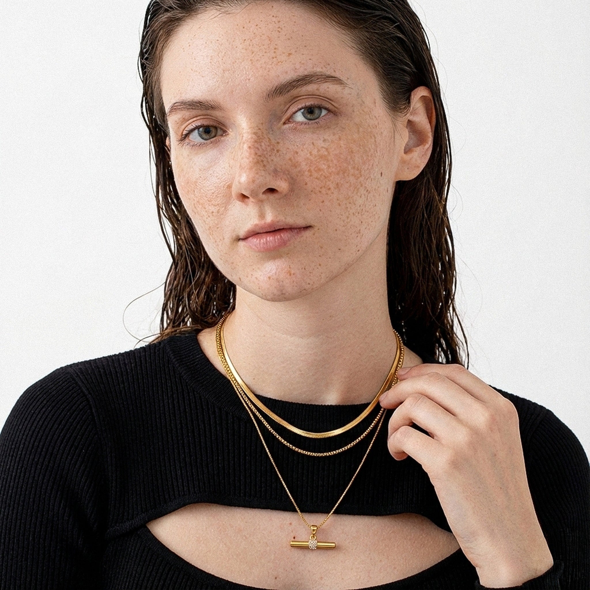 316L T-Bar Glow Necklace — ディテール | ネックレス | サージカルステンレス316L | Misy Jewelry