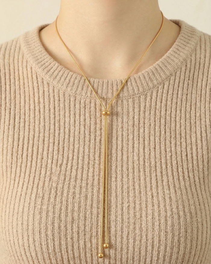 316L Ribbon Snake Necklace