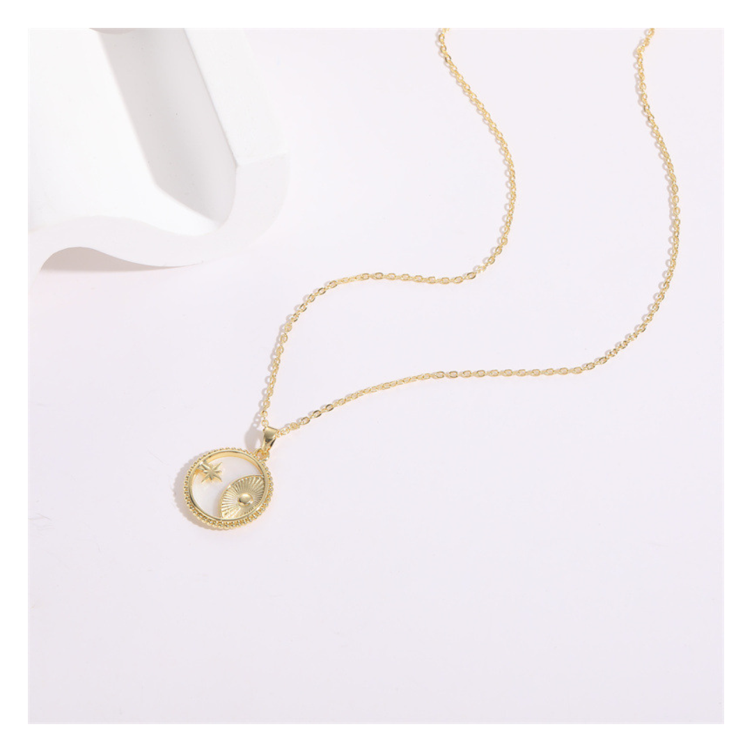 316L Moon Perl Necklace - ネックレス|Misy Jewelry