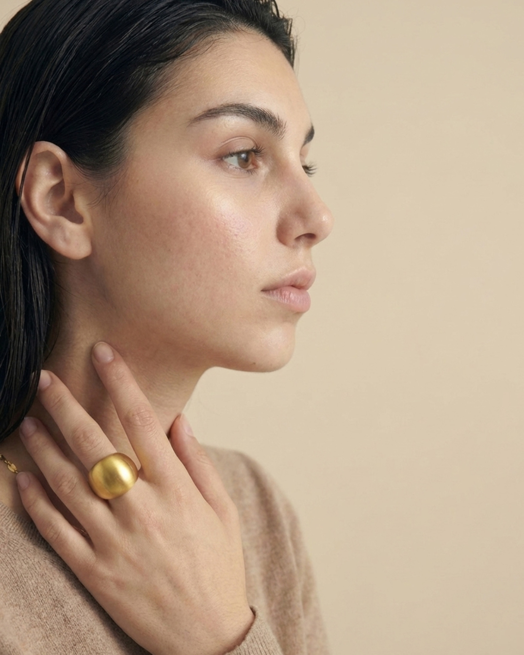 316L Silence Dome Ring 詳細画像1|Misy Jewelry