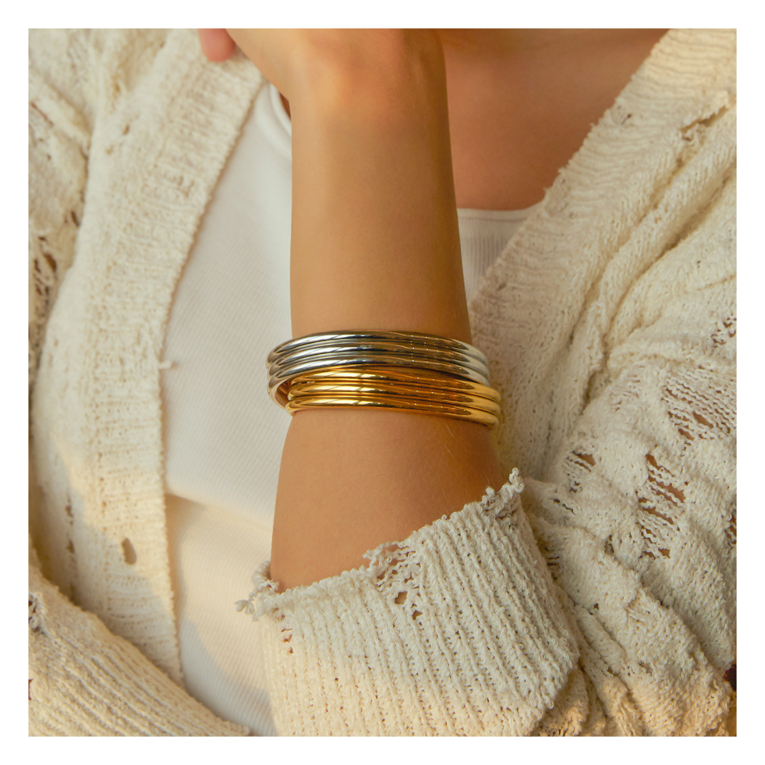 316L Layered Bangle — ディテール | ブレスレット | サージカルステンレス316L | Misy Jewelry