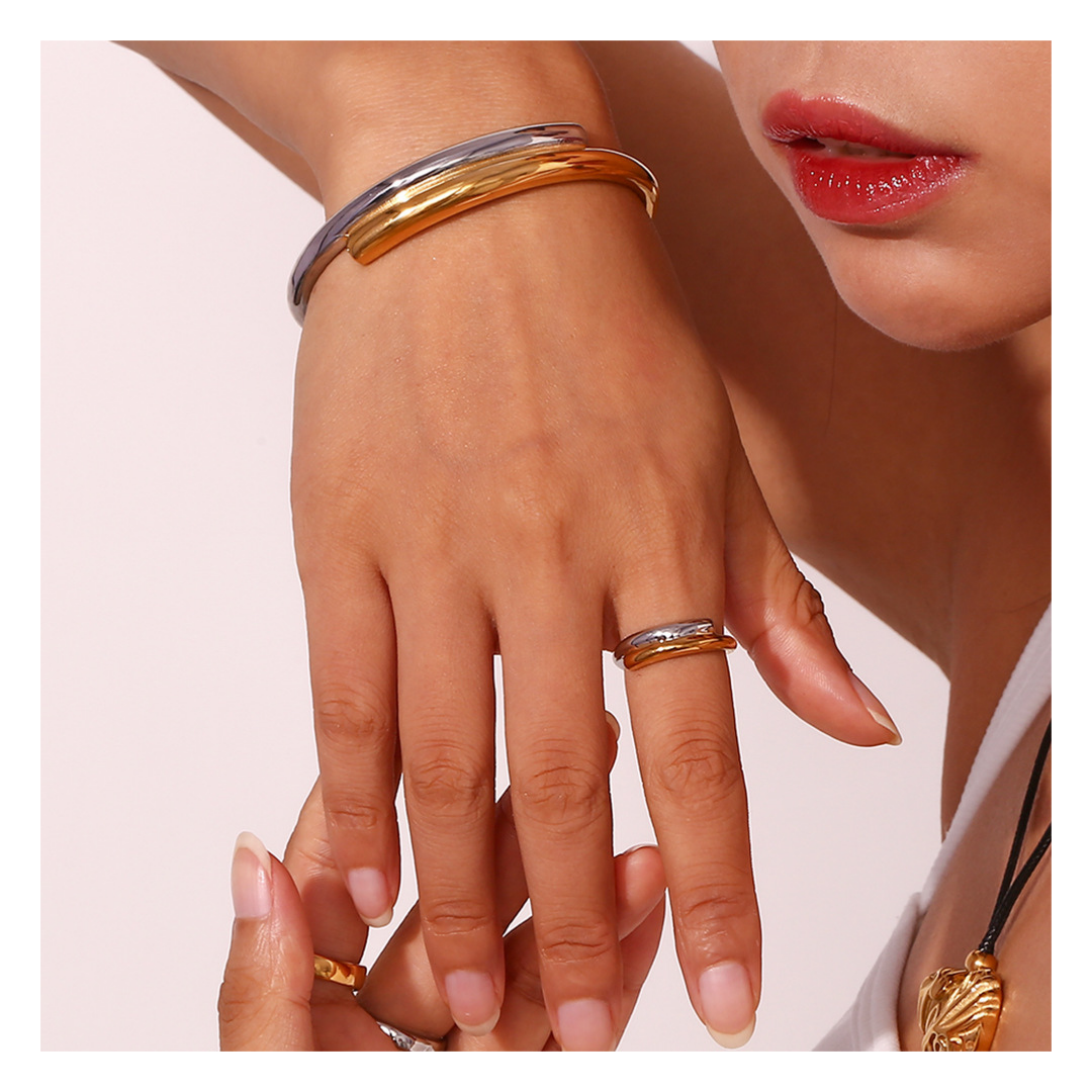 316L Bicolor Cross Ring — ディテール | リング | サージカルステンレス316L | Misy Jewelry