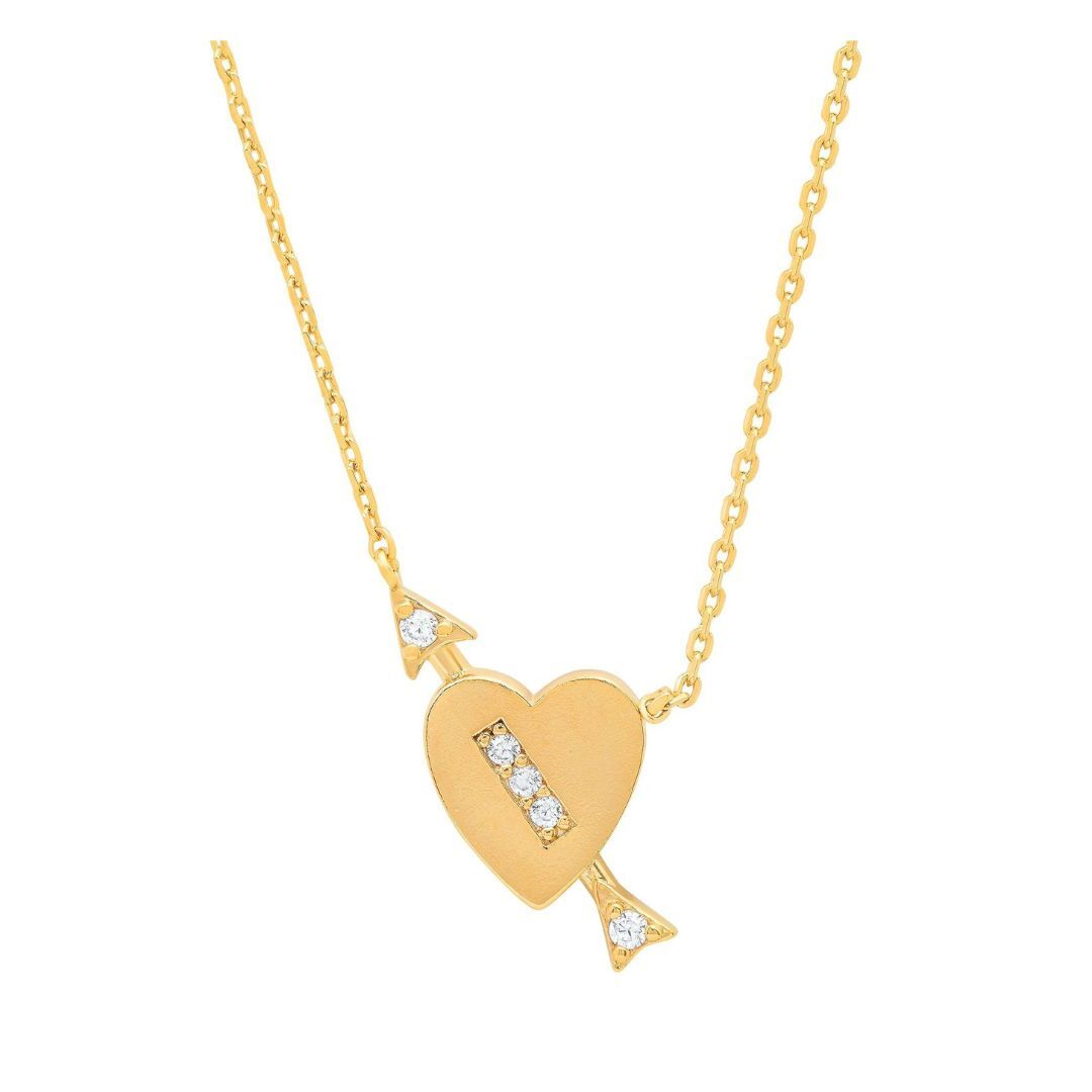 316L Arrow Heart Necklace 詳細画像1|Misy Jewelry